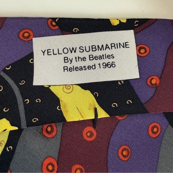 Vintage the Beatles Yellow Submarine Silk Tie USA - Picture 5 of 8